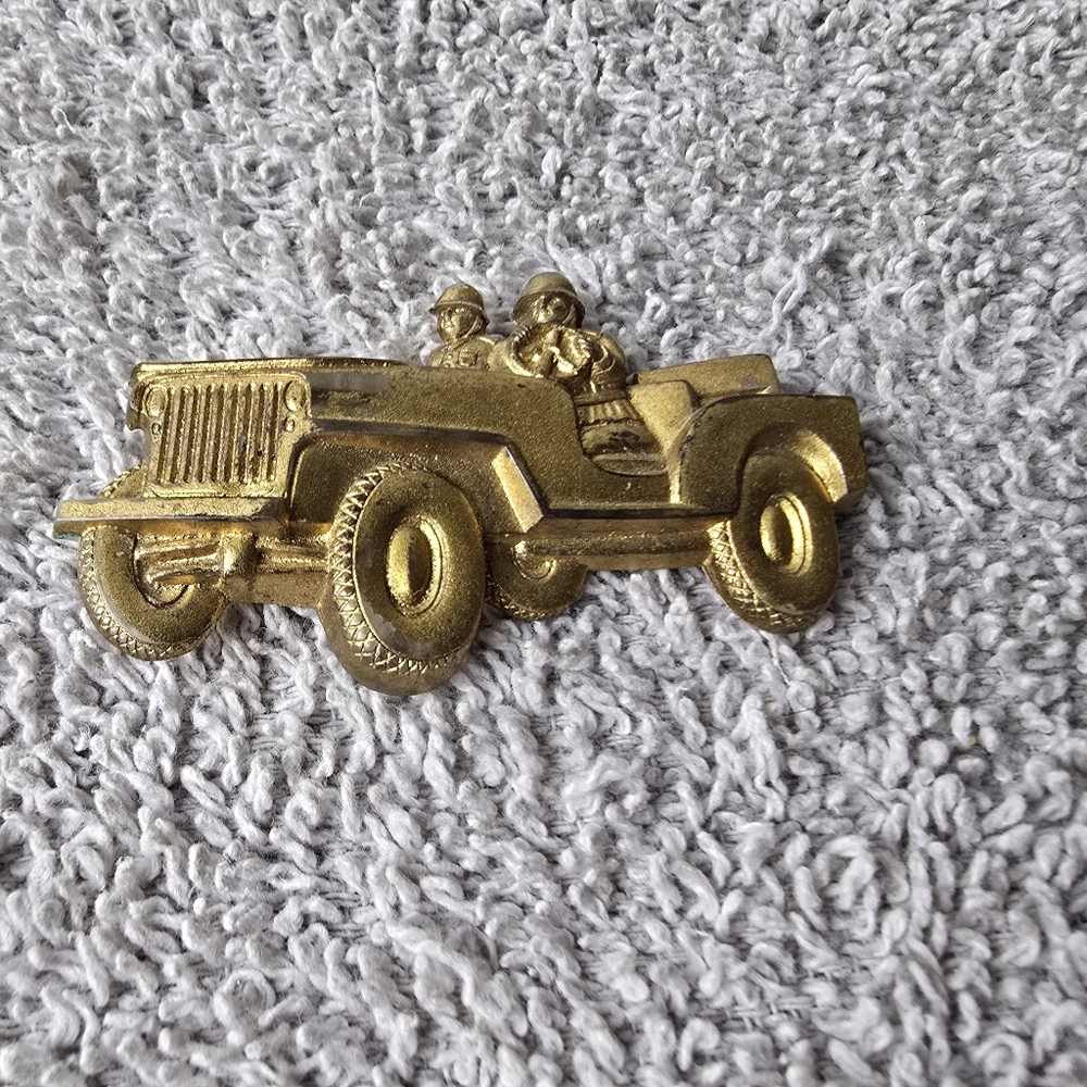 Army Jeep Brooch Pin - Picture 5 of 10